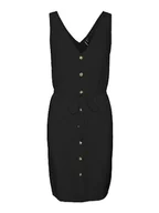 Sukienki - VERO MODA Damska sukienka VMBUMPY SL Short Dress WVN NOOS, czarna, L, czarny, L - miniaturka - grafika 1