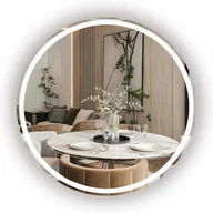 Lustra - LUSTRO OKRĄGŁE PODŚWIETLANE BEZ RAMY 80 CM + LED - miniaturka - grafika 1