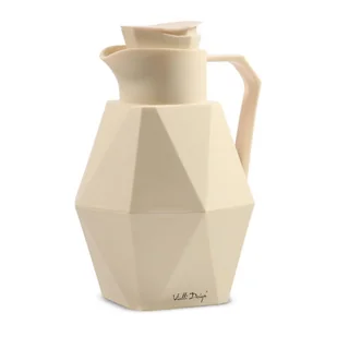 Vialli Design Termos z wkładem szklanym 1L GEO kremowy 27480 27480 - Termosy - miniaturka - grafika 2