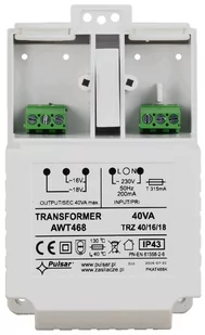 Pulsar Transformator TRZ 40VA/16V/18V AWT468 AWT468 - Zasilacze i transformatory - miniaturka - grafika 2