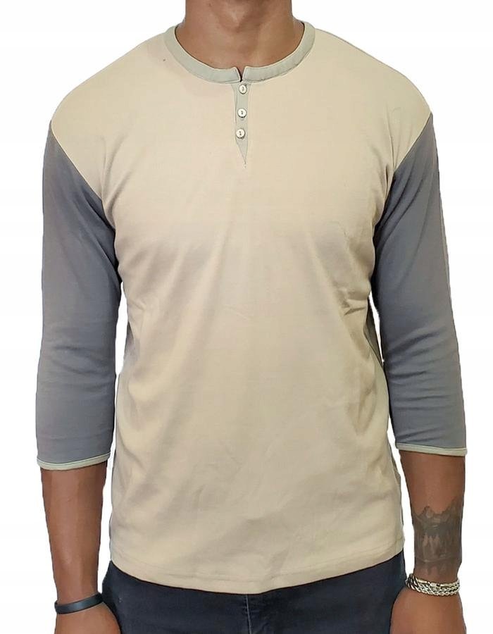 Klasyczna beżowa koszulka T-shirt Spear Point S