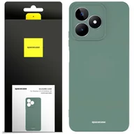 Etui i futerały do telefonów - Spacecase Etui Silicone Case Realme C51/C53/Note 50 dark green - miniaturka - grafika 1