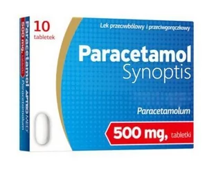 Synoptis Pharma Paracetamol Synoptis 500 mg 10 tabletek 3597042 - Leki przeciwbólowe - miniaturka - grafika 1