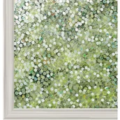 Okleiny - Folia okienna elektrostatyczna (45 x 200 cm), zapewniająca prywatność, z okrągłym wzorem, idealna do domu, sypialni, biura i łazienki. - miniaturka - grafika 1