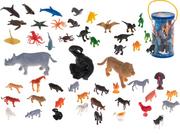 Figurki dla dzieci - Figurki zwierzęta morskie dzikie zagrodowe dinozaury zestaw mix 48sztuk - miniaturka - grafika 1