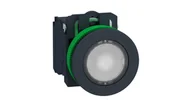 Inne akcesoria elektryczne - Schneider Electric Harmony XB5 Przycisk podświetlany płaski plastik. biały fi30 zintegrowana dioda LED 110...120 V AC 1Z + 1R XB5FW31G5 XB5FW31G5 - miniaturka - grafika 1