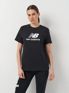 T-shirt damski bawełniany długi New Balance Sport Essentials Jersey Logo WT41502 XS Czarny (197375382999). T-shirty damskie - Koszulki i topy damskie - miniaturka - grafika 1