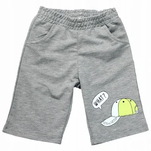 Krótkie SPODENKI Dresowe Szorty NADRUK Bawełna 86 - Spodenki damskie - miniaturka - grafika 1