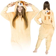 Piżamy damskie - KOSTIUM KIGURUMI ONESIE PIES PLUSZOWY PIŻAMA PRZEBRANIE CIEPŁE UNISEX S - miniaturka - grafika 1