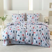 Pościel - Pościel 160X200 Cm Świąteczna Szara - miniaturka - grafika 1