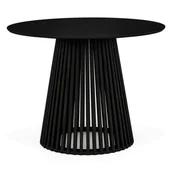 Stoły - Stół okrągły 100cm YY5940 czarny - miniaturka - grafika 1