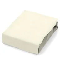 Prześcieradła - Prześcieradło z gumką Bawełna Naturalna 90x200 Alergik Ecru - miniaturka - grafika 1