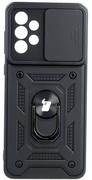 Etui i futerały do telefonów - Bizon Etui Case CamShield Ring Galaxy A73 5G czarne BCCSRGALA735GBK - miniaturka - grafika 1