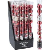 Bombki - Bombka szklana 3 cm 9 sztuk czerwony - miniaturka - grafika 1