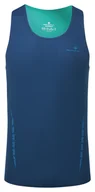 Koszulki sportowe męskie - RONHILL Koszulka biegowa męska TECH RACE VEST dark navy/deep lagun - miniaturka - grafika 1