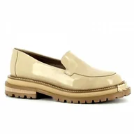 Mokasyny damskie - Beżowe mokasyny damskie CARINII - Carinii - miniaturka - grafika 1