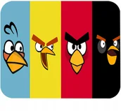 Podkładki pod mysz - PODKŁADKA POD MYSZKĘ Z ANGRY BIRDS GIERKI GRY PREZENT -TEKST -20X24 - miniaturka - grafika 1