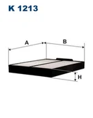 Filtry kabinowe - Filtron Filtr, wentylacja przestrzeni pasażerskiej K 1213 K 1213 - miniaturka - grafika 1