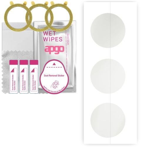 3x folia ochronna hydrożelowa MATOWA na wymiar średnica Ø 46 mm smartwatch ekran - apgo Smartwatch Hydrogel MATTE Protection Ochrona na ekran...