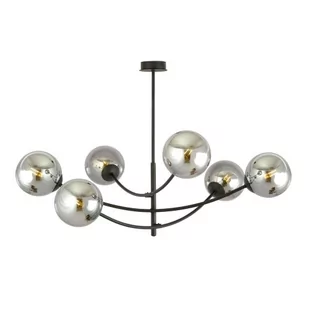 Emibig HUNTER 6 BLACK/GRAFIT 1100/6 lampa sufitowa żyrandol nowoczesny 1100/6 - Lampy sufitowe - miniaturka - grafika 1