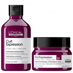 Zestaw intensywnie nawilżający do włosów kręconych i suchych | kremowy szampon, bogata maska L'Oréal Serie Expert Curl Expression - Zestawy kosmetyków damskich - miniaturka - grafika 1
