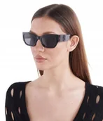 Okulary przeciwsłoneczne - Marc Jacobs Czarne Okulary Przeciwsłoneczne Lenonki Z Logo I1B - miniaturka - grafika 1