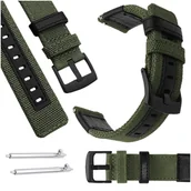 Akcesoria do zegarków - Pasek do Xiaomi Watch S1 Active GPS smartwatch khaki opaska 22mm - miniaturka - grafika 1