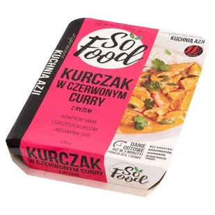 So Food Kurczak w czerwonym curry z ryżem 330 g - Szybkie dania obiadowe - miniaturka - grafika 1