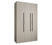 Szafy - Szafa trzydrzwiowa Como 2 140 gł.50 kaszmir+czarny - miniaturka - grafika 1