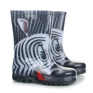 Kalosze Dziecięce Demar Twister Print 0037S Zebra 30/31 - Buty dla dziewczynek - miniaturka - grafika 1