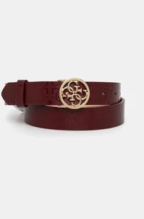 Guess pasek ADELARD damski kolor bordowy BW9177 P4430 - Paski - miniaturka - grafika 1