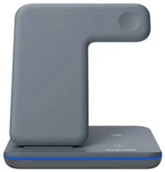 Ładowarki do telefonów - Canyon WS-303 3w1 15W LED Szara - miniaturka - grafika 1