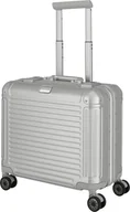 Walizki - Walizka kabinowa biznesowa Travelite Next srebrna - miniaturka - grafika 1