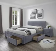 Łóżka - MODENA 3 ŁÓŻKO Z SZUFLADAMI POPIEL VELVET - miniaturka - grafika 1