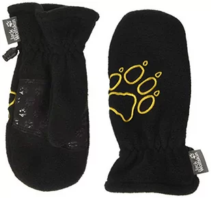 Jack Wolfskin Rękawiczki dziecięce Kids Fleece środten, czarne, 128 1901871-6000128 - Rękawiczki - miniaturka - grafika 1