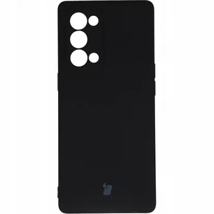 Bizon Etui Case Silicone Oppo Reno 6 Pro czarne BCSRE6PBK - Etui i futerały do telefonów - miniaturka - grafika 1