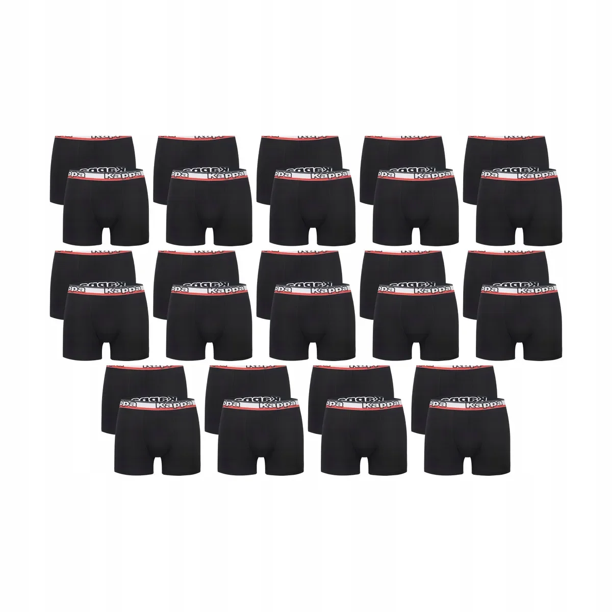 14-PAK Bokserki męskie KAPPA K1214 bawełniane 2-pack z logo czarne XL