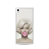 Etui i futerały do telefonów - Etui z nadrukiem dla Sony Xperia Z2, Monroe z gumą balonową - miniaturka - grafika 1
