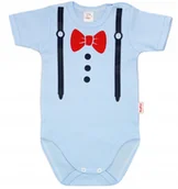 Body dla niemowląt - BODY NAPIS nadruk MUCHA I SZELKI nieb. r 62 KLEKLE - miniaturka - grafika 1