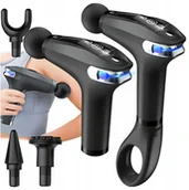 Masażery - Pistolet do masażu pleców ciała nóg masażer mocny massage gun 4 końcówki - miniaturka - grafika 1