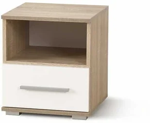 LIMA SN1 szafka nocna Halmar dąb sonoma / biały  - Szafki nocne - miniaturka - grafika 1