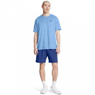 Męskie spodenki treningowe Under Armour UA Tech Woven Wordmark Short - niebieskie - UNDER ARMOUR - Spodnie sportowe męskie - miniaturka - grafika 1