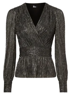 The Kooples Bluzka damska Kobiety srebrny|czarny wypukły wzór tkaniny, 1 - Bluzki damskie - miniaturka - grafika 1
