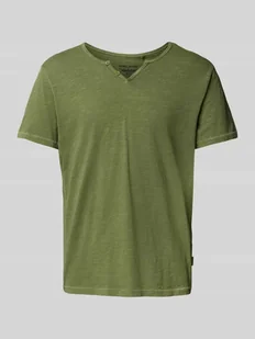T-shirt z dekoltem serafino - Koszulki męskie - miniaturka - grafika 1