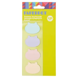 Paperdot, Zestaw Karteczek Samoprzylepnych, Kotek, 120 Sztuk - Zakładki indeksujące - miniaturka - grafika 1