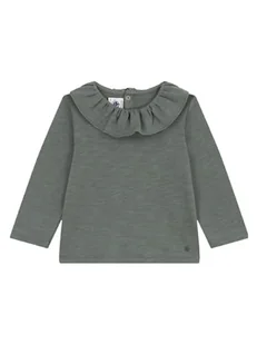 Petit Bateau Bluzka z długim rękawem dla dziewczynek, Zielony Thuya, 3 Lata - Bluzki damskie - miniaturka - grafika 1