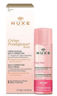 Zestaw do pielęgnacji twarzy Nuxe Krem Prodigieuse Boost Silky Cream 40 ml + Płyn micelarny Very rose 40 ml (3264680029981) - Zestawy kosmetyków damskich - miniaturka - grafika 1