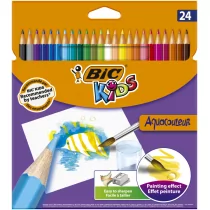 BIC Kredki Aquacouleur 24 kolory - Kredki, ołówki, pastele i pisaki - miniaturka - grafika 1