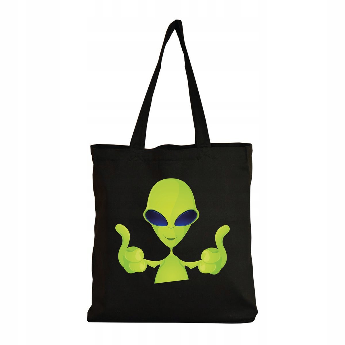 Eko Torba na ramię Zakupy Shopper Torebka Bawełniana Alien Kosmita