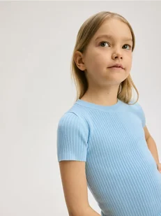 Reserved - Sweter z krótkim rękawem - jasnoniebieski - Swetry dla dziewczynek - miniaturka - grafika 1